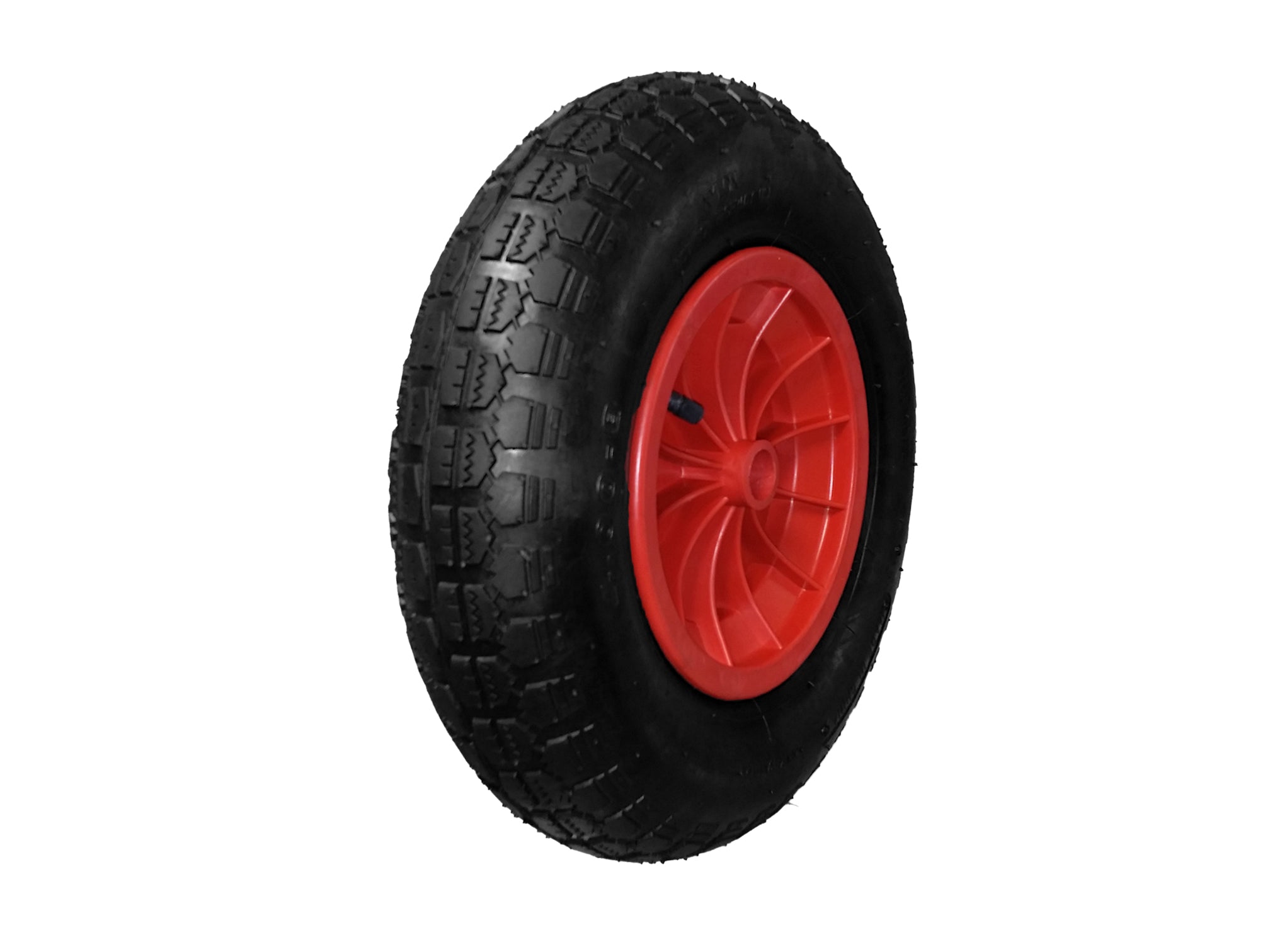 Roues pneumatiques à bande de roulement DC et centre en plastique pour brouettes - PR4.00-8 - 16 Roues pneumatiques à bande de roulement DC et centre en plastique pour brouettes - PR4.00-8 - 16